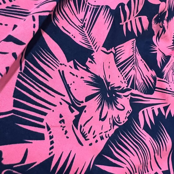 [NWOT] Chic Pink and Blue Neon Sleeveless Top with attachable sleeves. - Picture 3 of 5